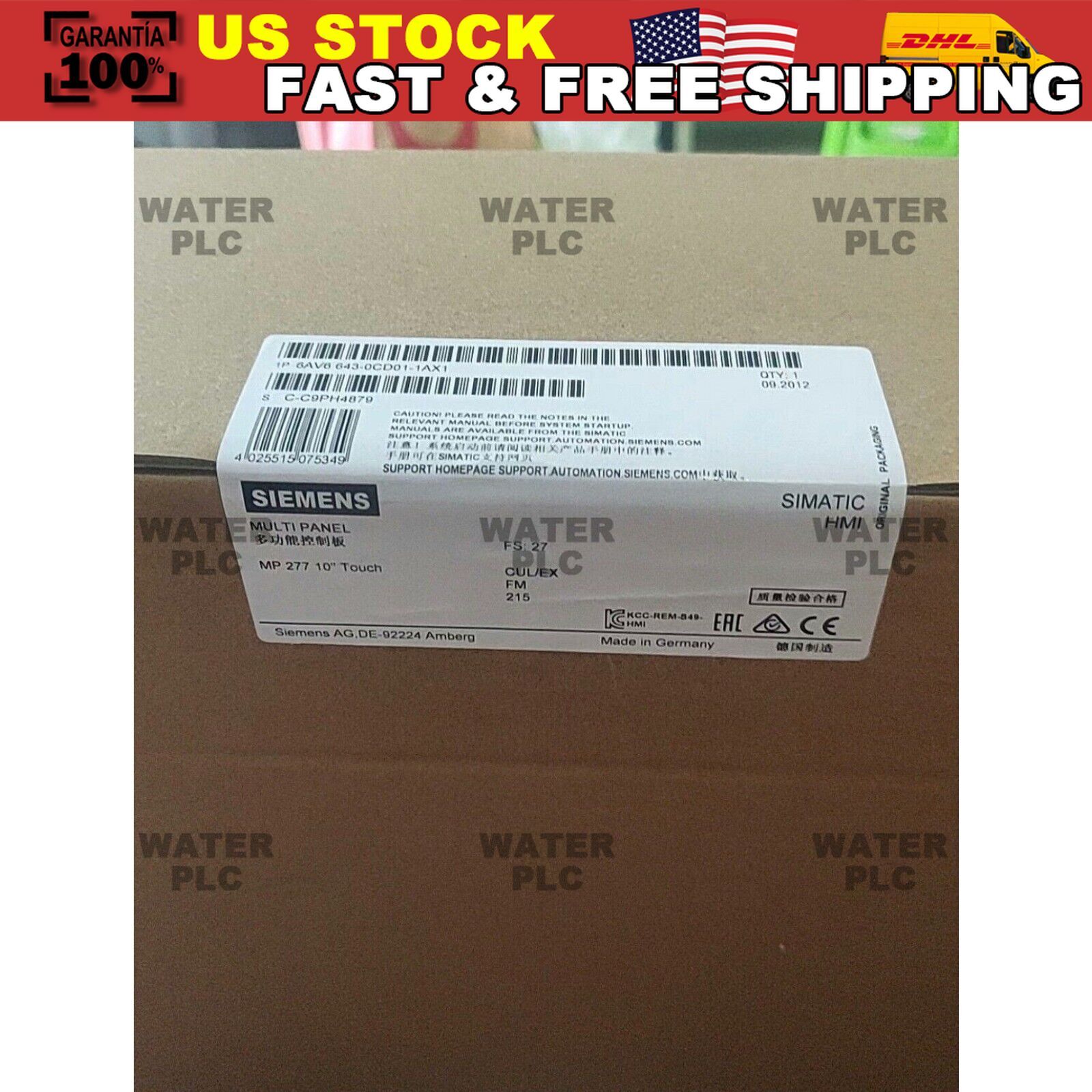 1 PCS New In Box SIEMENS 6AV6 643-0CD01-1AX1 6AV6643-0CD01-1AX1 Touch Panel