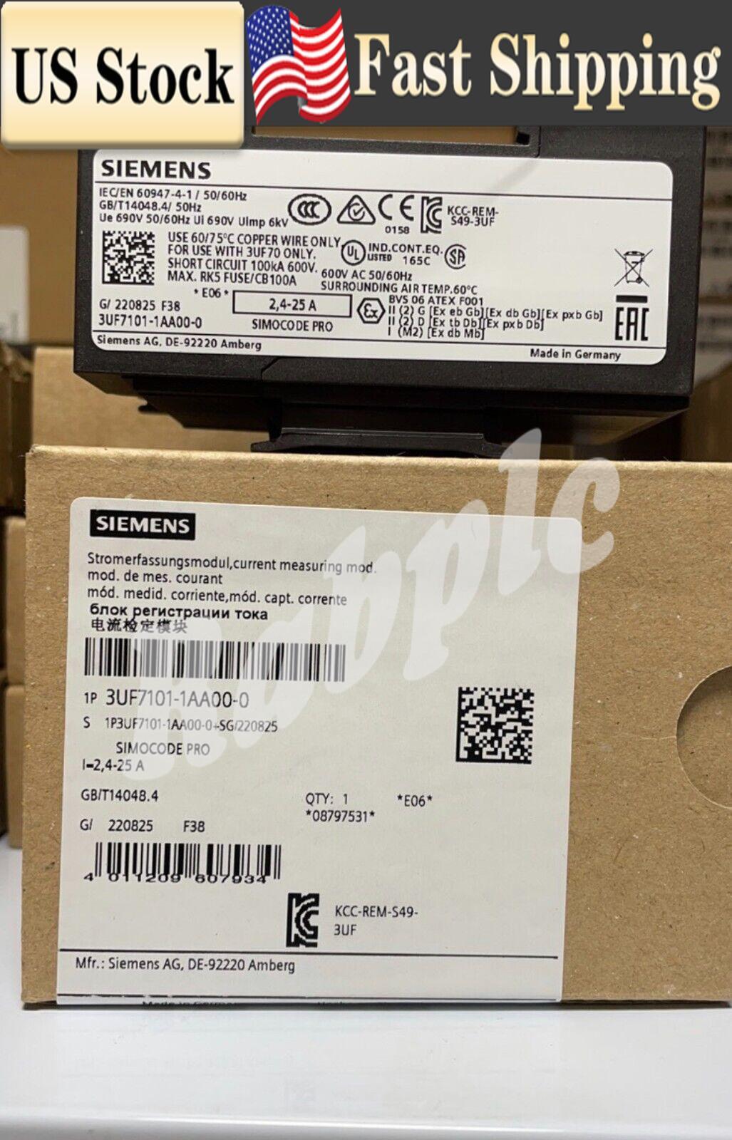 1pcs brand new Siemens 3UF7101-1AA00-0 Current Verification Module