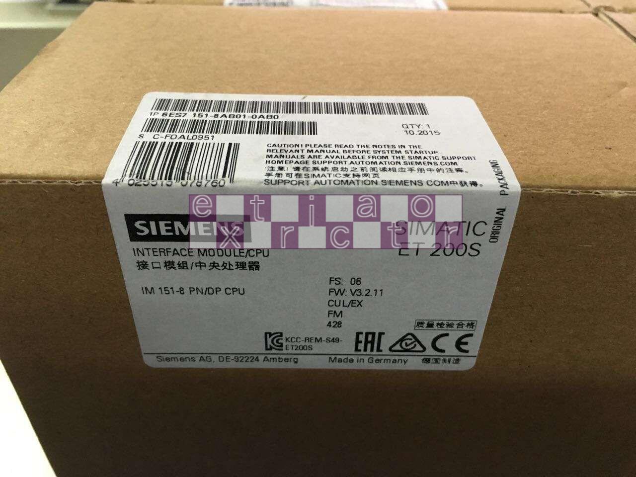 1PCS NEW SIEMENS interface module 6ES7151-8AB01-0AB0 6ES7 151-8AB01-0AB0