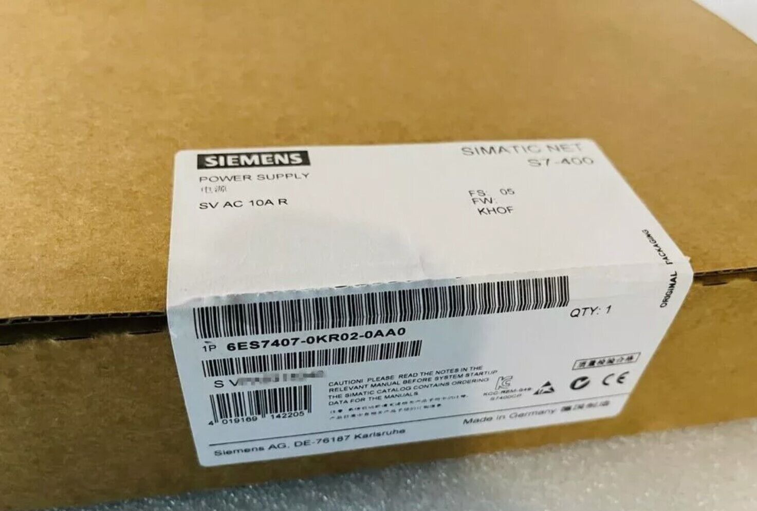 New Siemens 6ES7 407-0KR02-0AA0 / 6ES7 407-0KR02-0AA0 Power Supply