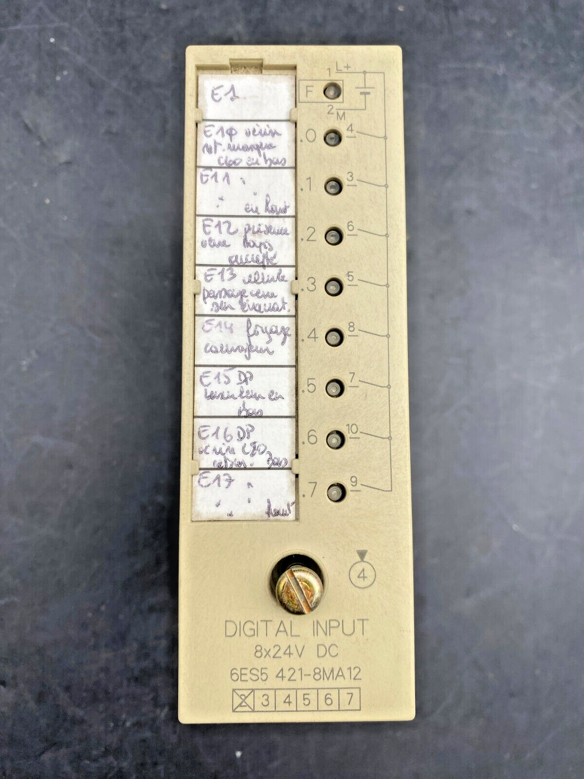 SIEMENS 6ES5421-8MA12 DIGITAL INPUT MODULE