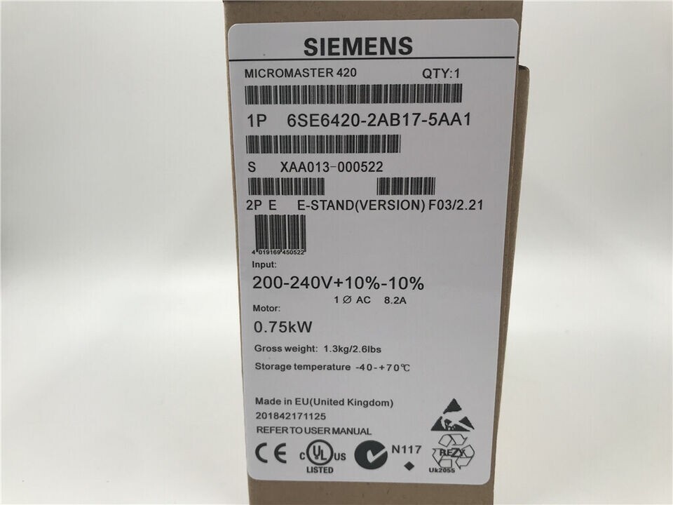 New Siemens 6SE6 420-2AB17-5AA1 /6SE6 420-2AB17-5AA1 PLC Module