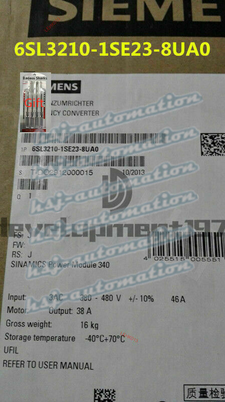 ONE NEW SIEMENS 6SL3210-1SE23-8UA0 S120 Inverter Power Module in box