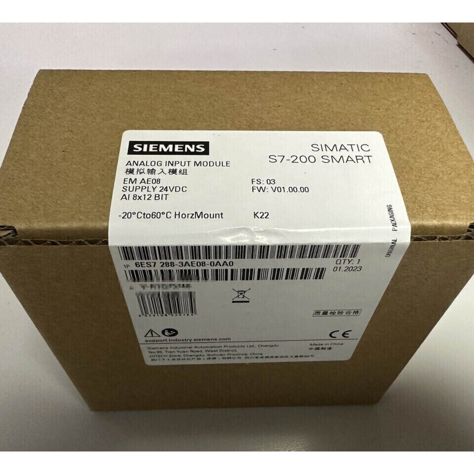 1PCS Unopened New Siemens 6ES7 288-3AE08-0AA0