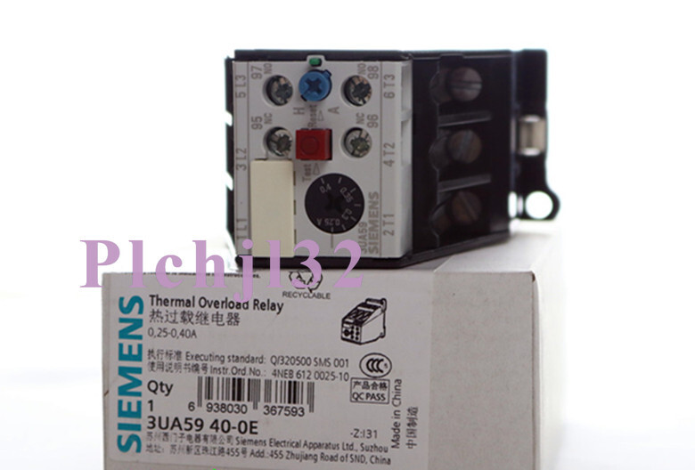 1PCS New Siemens Thermal Overload Relay 3UA5940-0E 0.25-0.4A