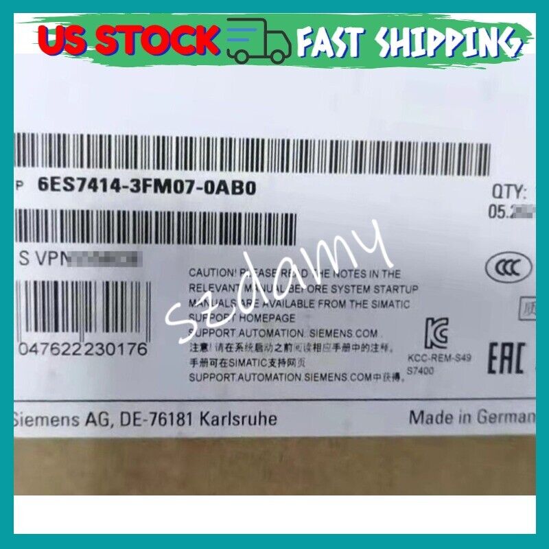 Siemens 6ES7414-3FM07-0AB0 SIMATIC S7-400 6ES7 414-3FM07-0AB0 CPU Fast Shipping