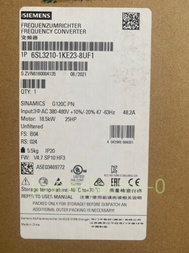 1PC New SIEMENS 6SL3210-1KE23-8UF1 6SL3 210-1KE23-8UF1 Expedited Shipping