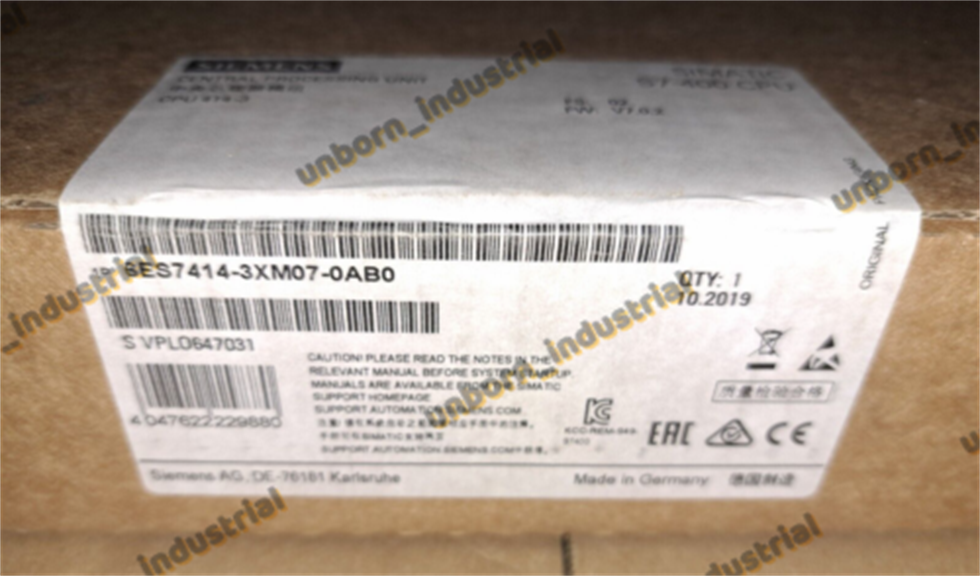 Brand New Siemens 6ES7 414-3XM07-0AB0 / 6ES7414-3XM07-0AB0