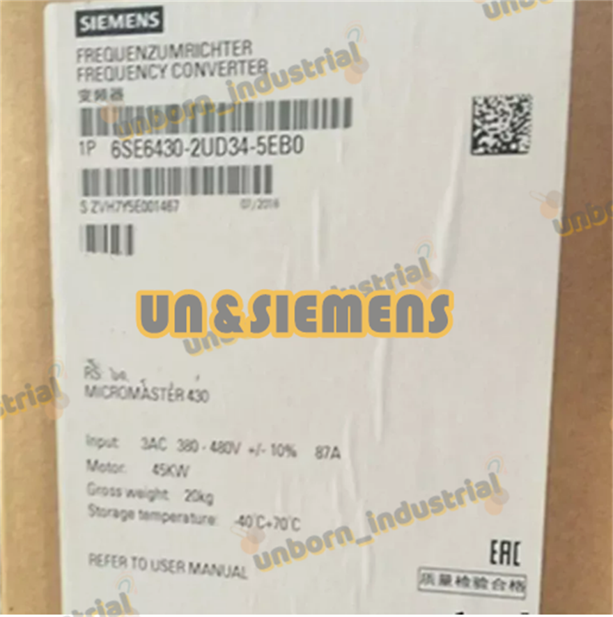 Brand New Siemens 6SE6 430-2UD34-5EB0 / 6SE6430-2UD34-5EB0