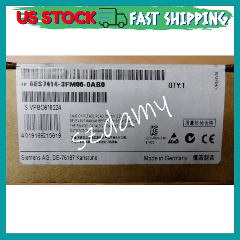 Siemens SIMATIC S7-400 6ES7414-3FM06-0AB0 CPU 6ES7 414-3FM06-0AB0 In Box