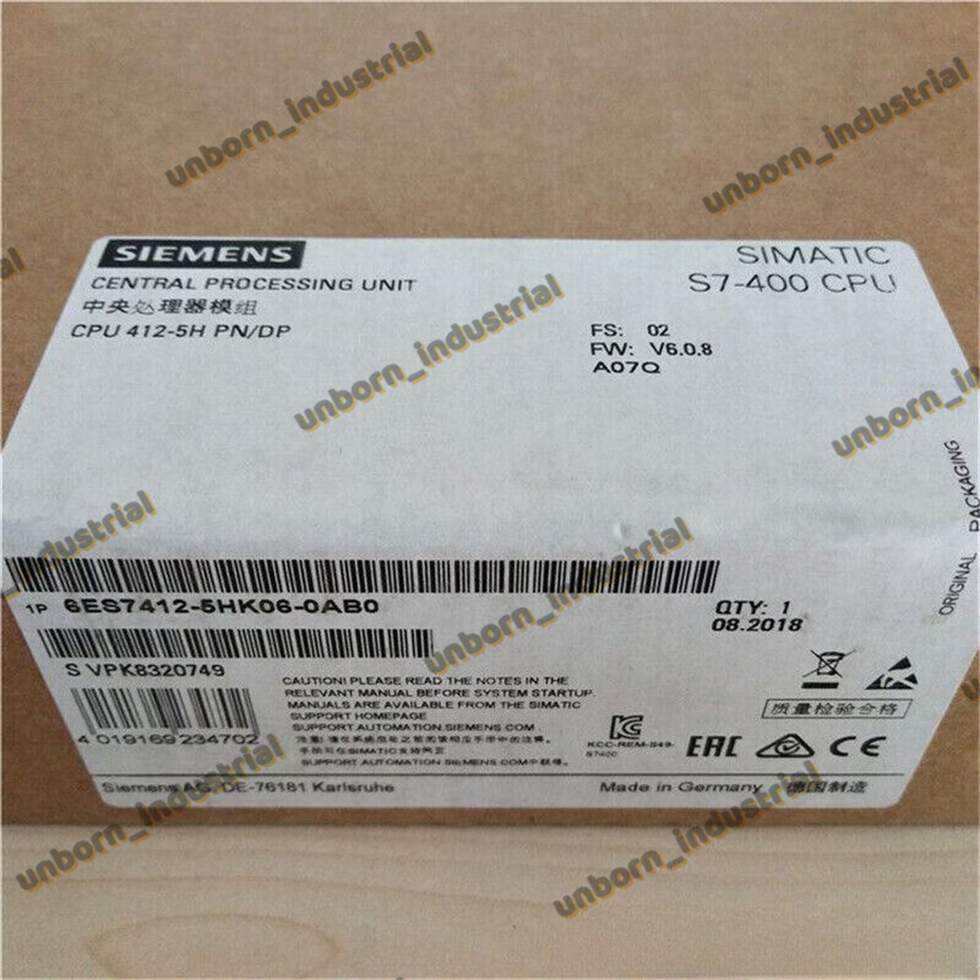Brand New Siemens 6ES7 412-5HK06-0AB0 / 6ES7 412-5HK06-0AB0