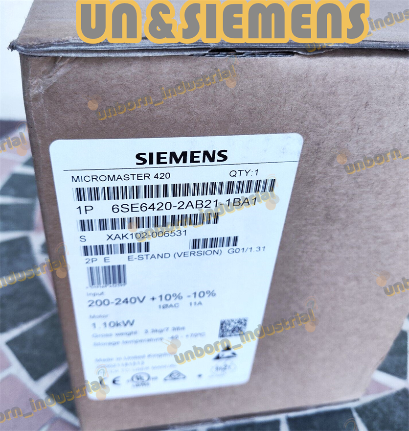 Brand New Siemens 6SE6 420-2AB21-1BA1 /  6SE6420-2AB21-1BA1