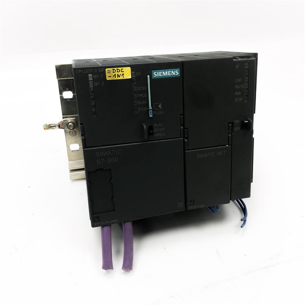 Siemens CPU317-2 DP, 317-2AJ10-0AB0   Card 6ES7953-8LJ11-0AA0   343-1EX11-0XE0