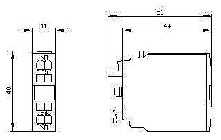 Siemens 3RH1921-2CA10 AUXILIARY FRONT C