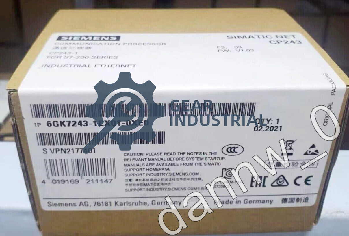 New Siemens 6GK7 243-1EX00-0XE0 plc module