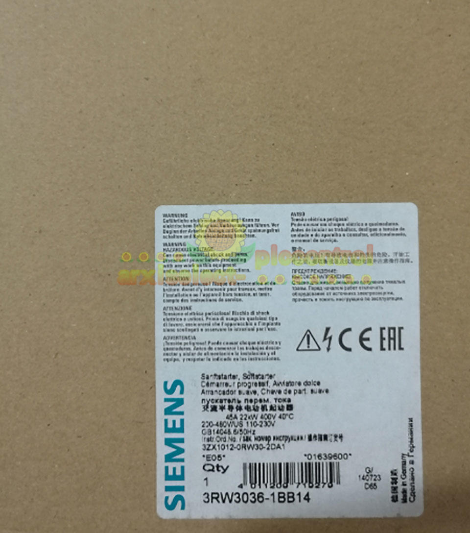 1PCS NEW SIEMENS SIRIUS Soft Starter 3RW3036-1BB14