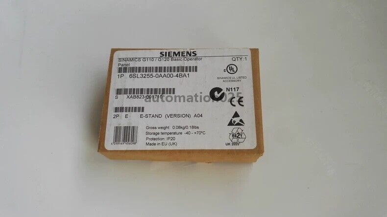 ONE NEW SIEMENS 6SL3255-0AA00-4BA1 PLC MODELE