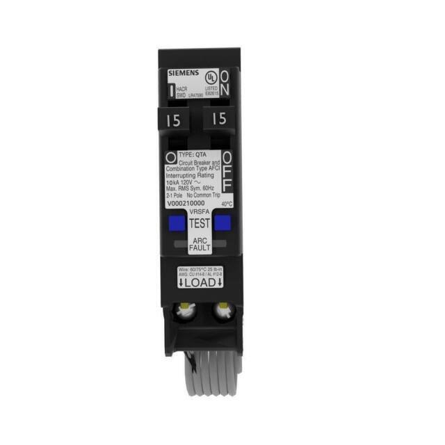 NEW Siemens Q1515AFC Q1515AFCP Circuit Breaker 15-Amp 1-Pole AFCI Tandem