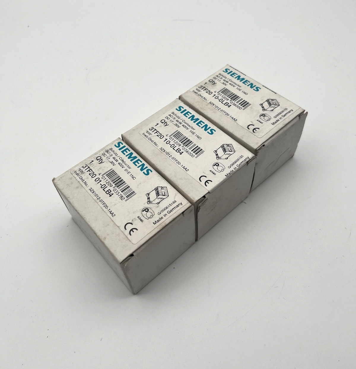 3x Siemens 3TF2010-0LB4 Protective Circuit Breaker 3TF20 10-0LB4 Boxed