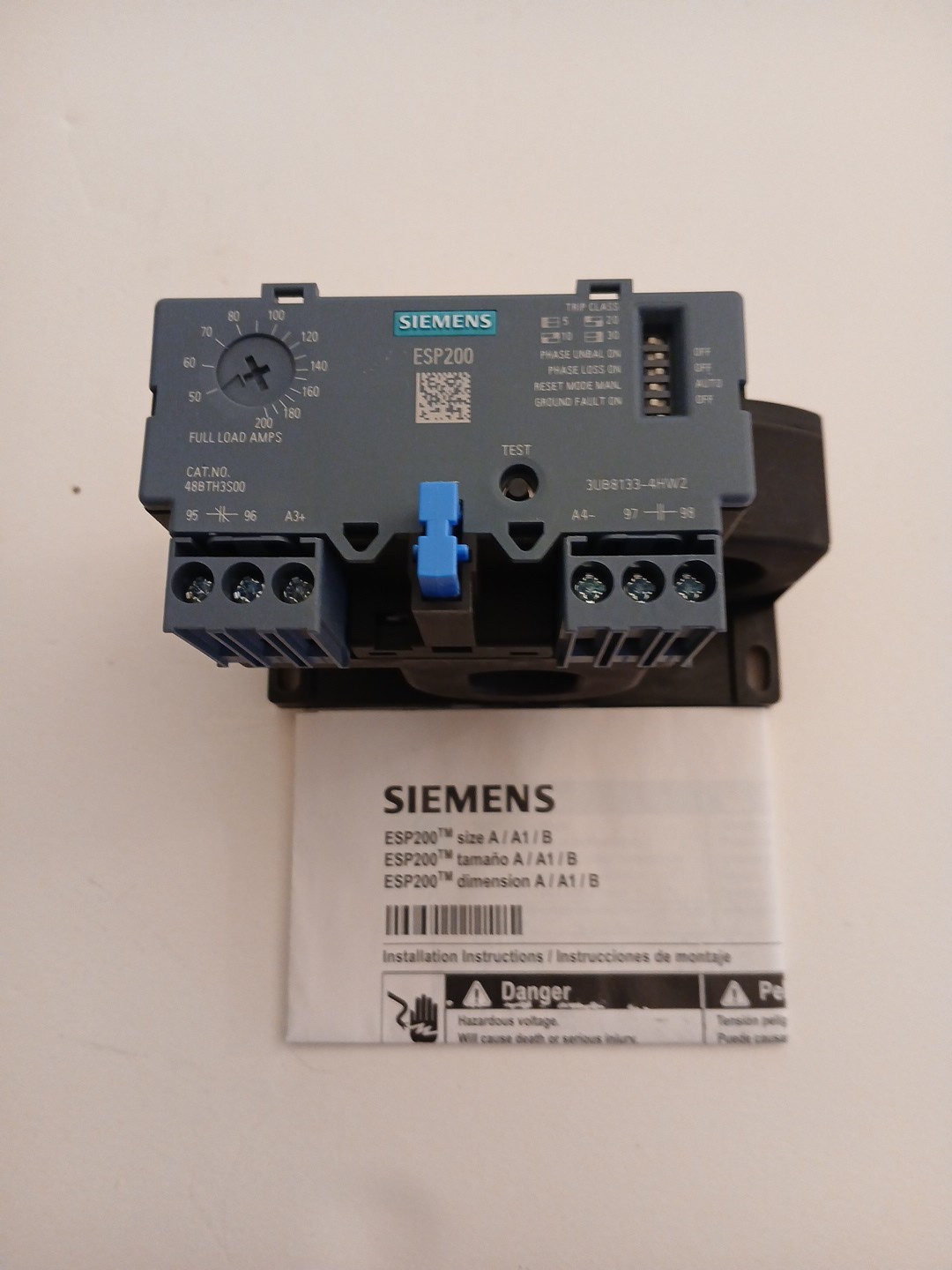 SIEMENS 48BTH3S00 SOLID STATE OVERLOAD RELAY 3PH 50-200A NEW/OLD STOCK