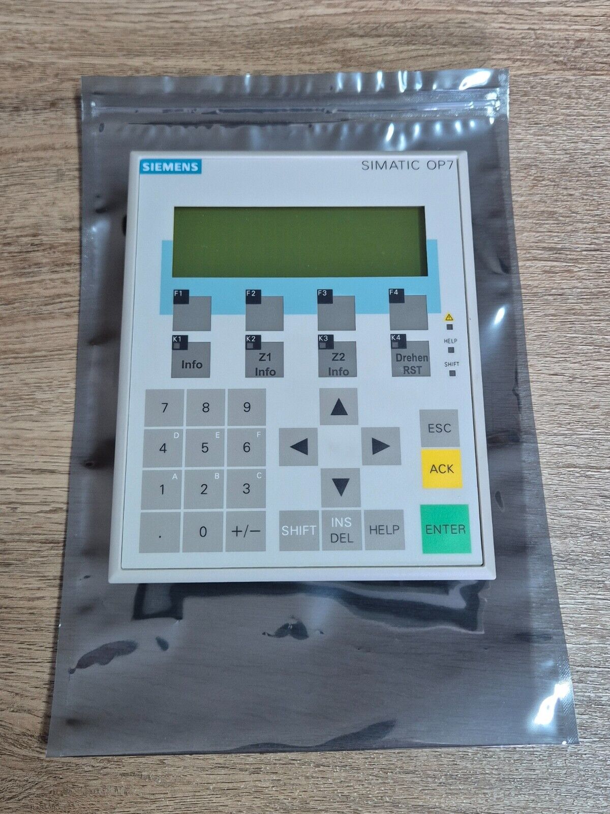 SIEMENS SIMATIC OP7 6AV3 607-1JC20-0AX1
