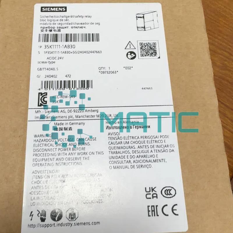 New In Box Siemens 3SK1111-1AB30 Module 3SK11111AB30