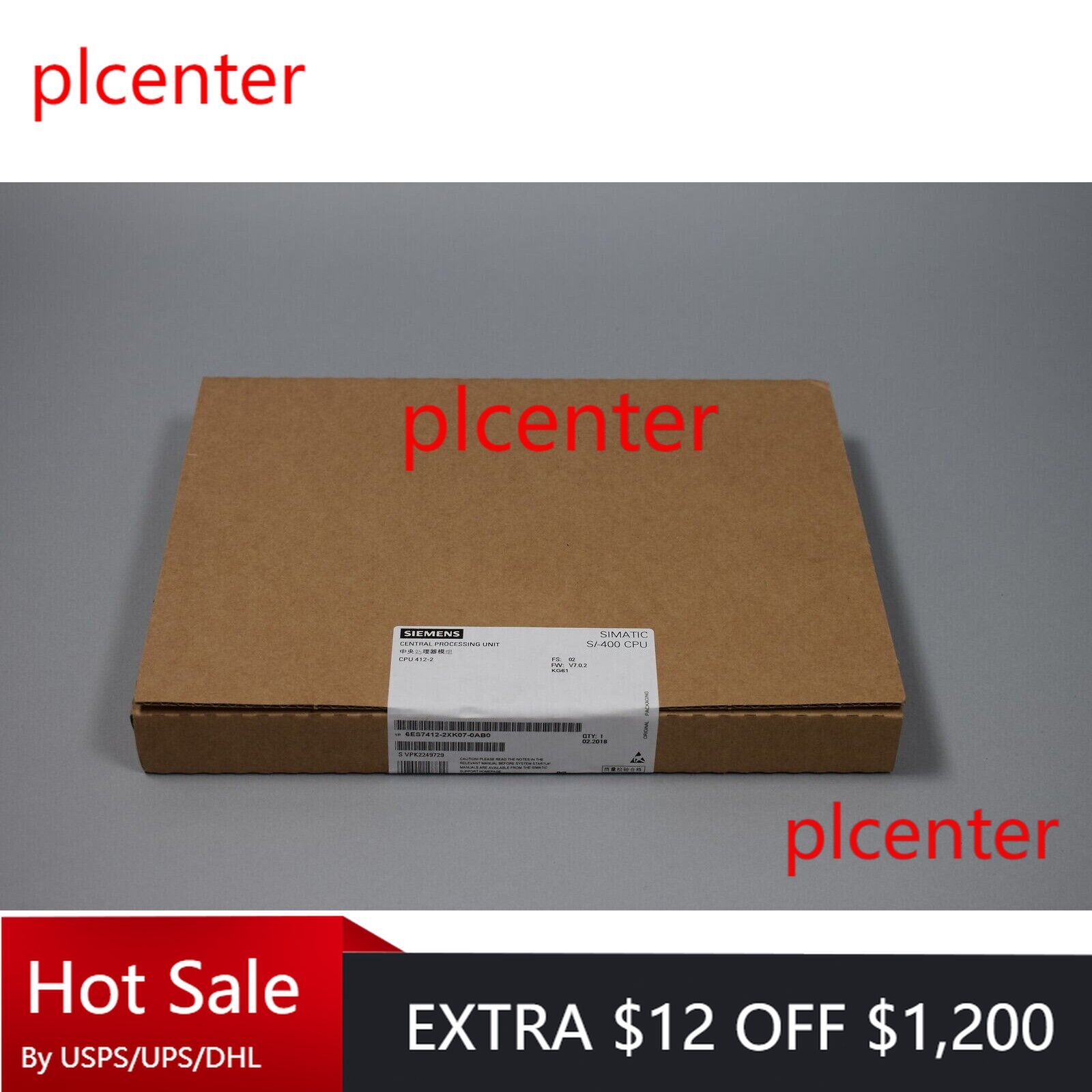New Siemens 6ES7412-2XK07-0AB0 6ES74122XK070AB0 SIMATIC S7-400 CPU 412-2