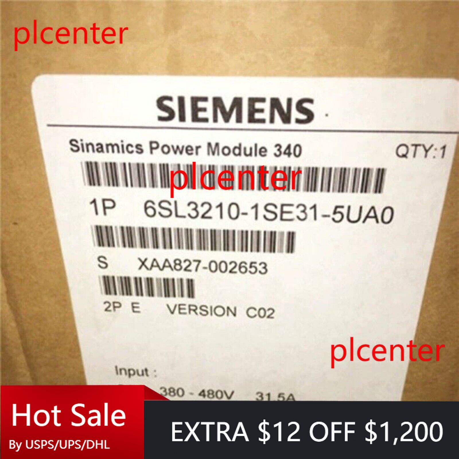 New Siemens 6SL3210-1SE31-5UA0 6SL32101SE315UA0 converter Power Module PM340