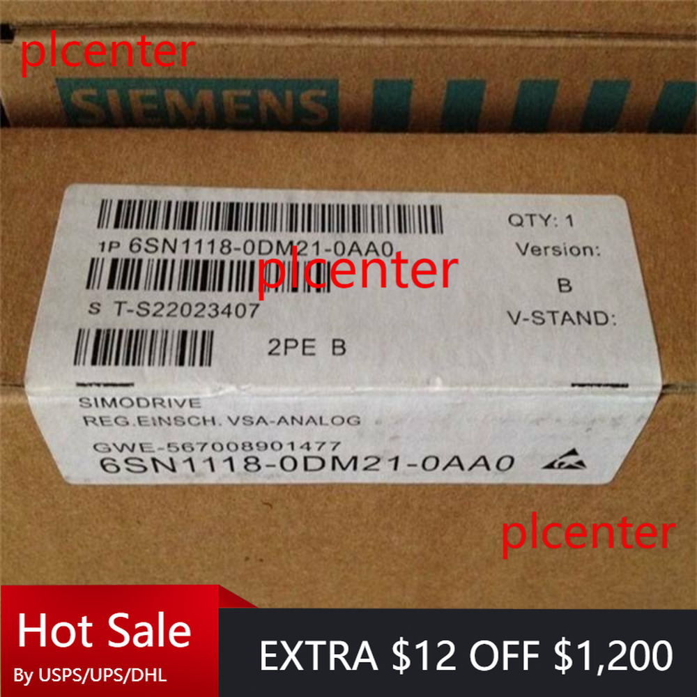 New Siemens 6SN1118-0DM21-0AA0 6SN11180DM210AA0 SIMODRIVE 611-D CLOSED-LOOP