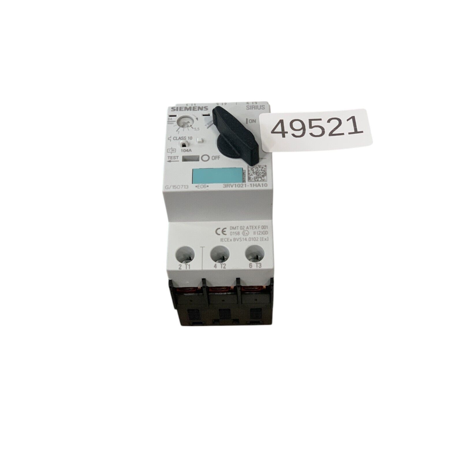Siemens SIRIUS 3RV1021-1HA10 Circuit Breaker