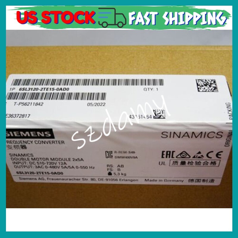 Siemens 6SL3120-2TE15-0AD0 SINAMICS 6SL3 120-2TE15-0AD0 New In Box Fast Shipping