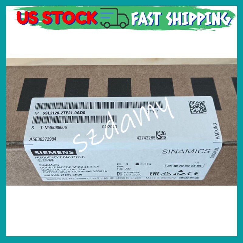 New Siemens 6SL3 120-2TE21-0AD0 SINAMICS 6SL3120-2TE21-0AD0 Double Motor Module