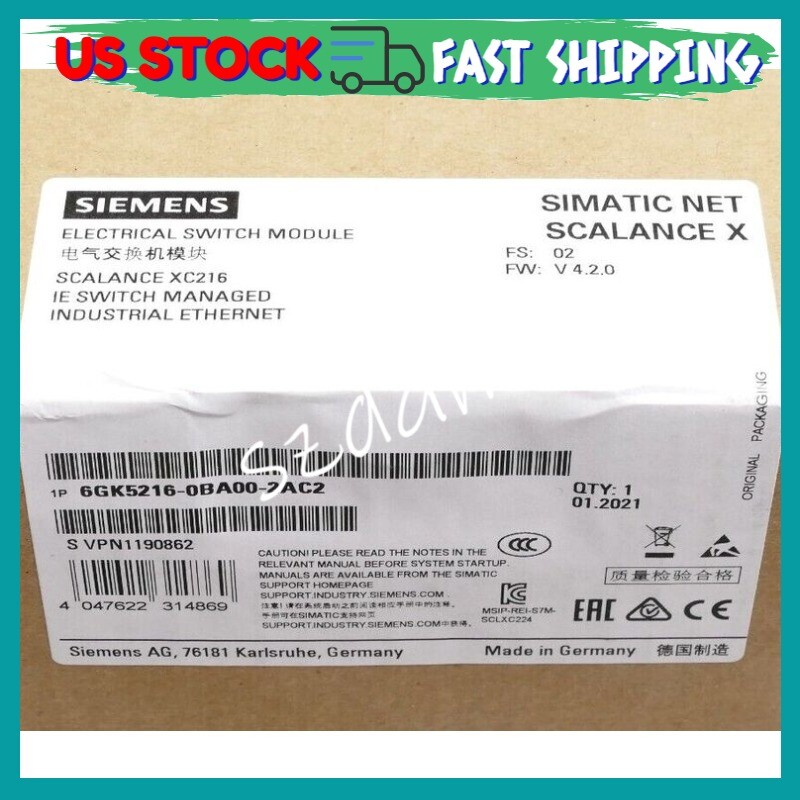 Siemens 6GK5216-0BA00-2AC2 SIMATIC 6GK5 216-0BA00-2AC2 New In Box Free Shipping