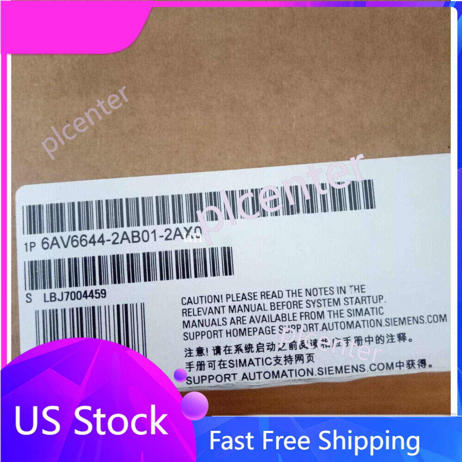 New Siemens 6AV6644-2AB01-2AX0 6AV6 644-2AB01-2AX0 1 Year Warranty Fast Shipping