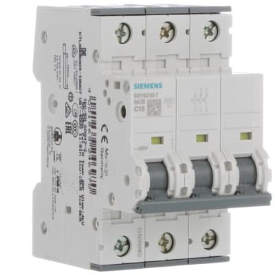 1PC SIEMENS 5SY6310-7 Circuit Breaker, Supplementary, Ptor 5Sy6 3P 480V 10A 5K
