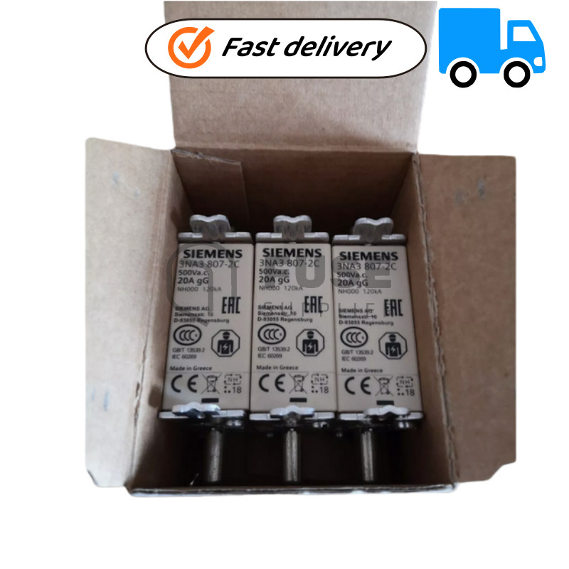 1PC NEW SIEMENS 3NA3807-2C Fuse 20A 500V