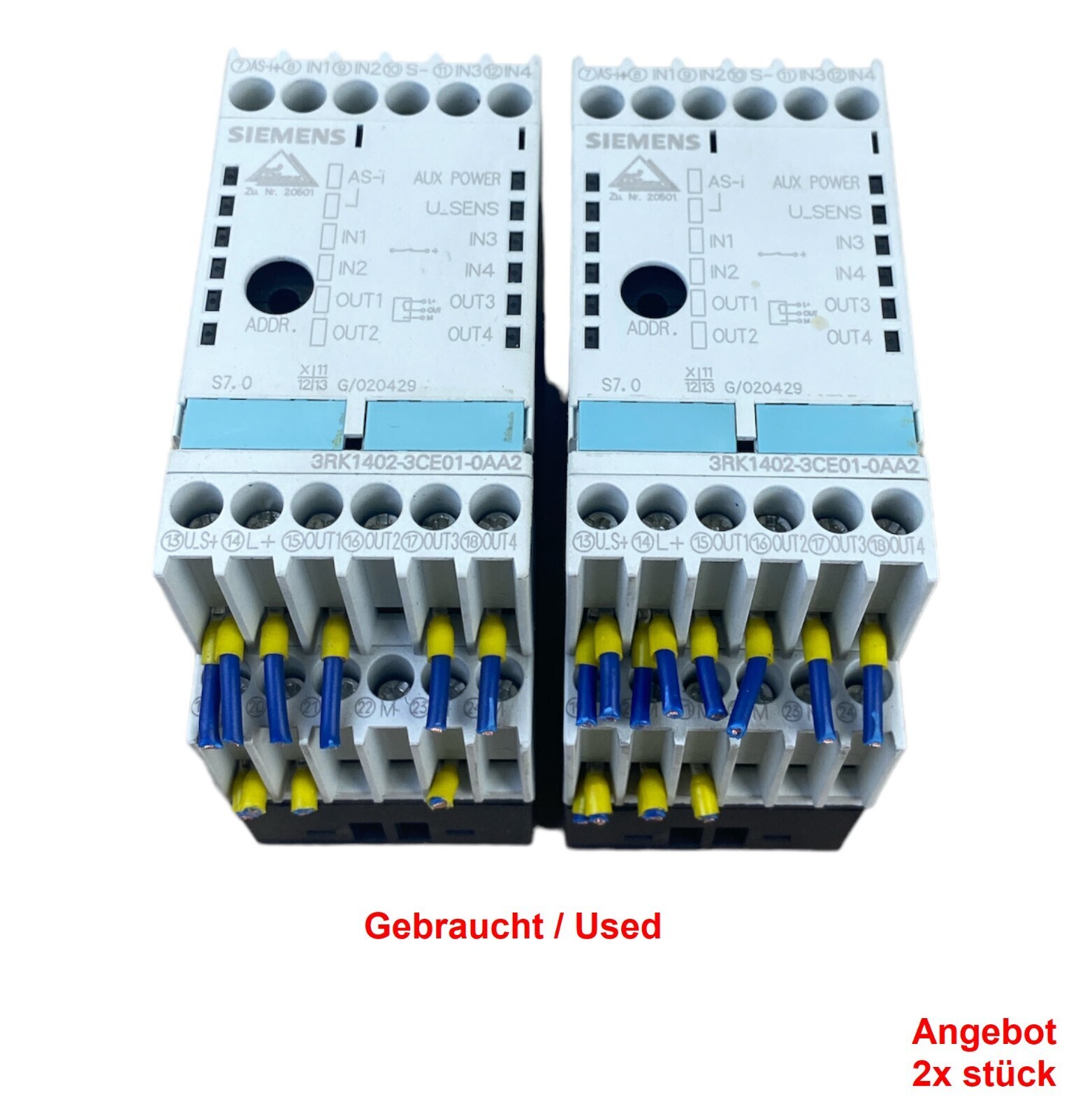 Siemens 3RK1402-3CE01-0AA2 AS-I SLIMLINE MODULE