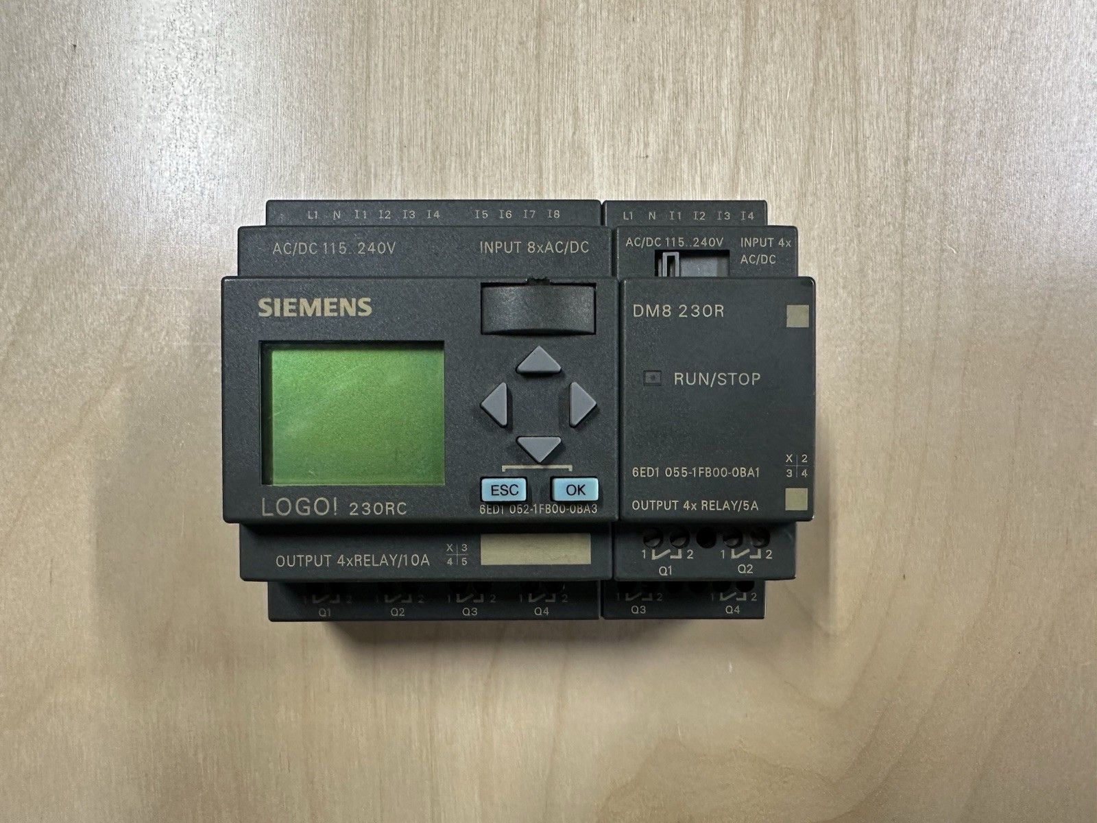 Siemens Logo 230RC 6ED1 052-1FB00-0BA3 PLC With expansion module
