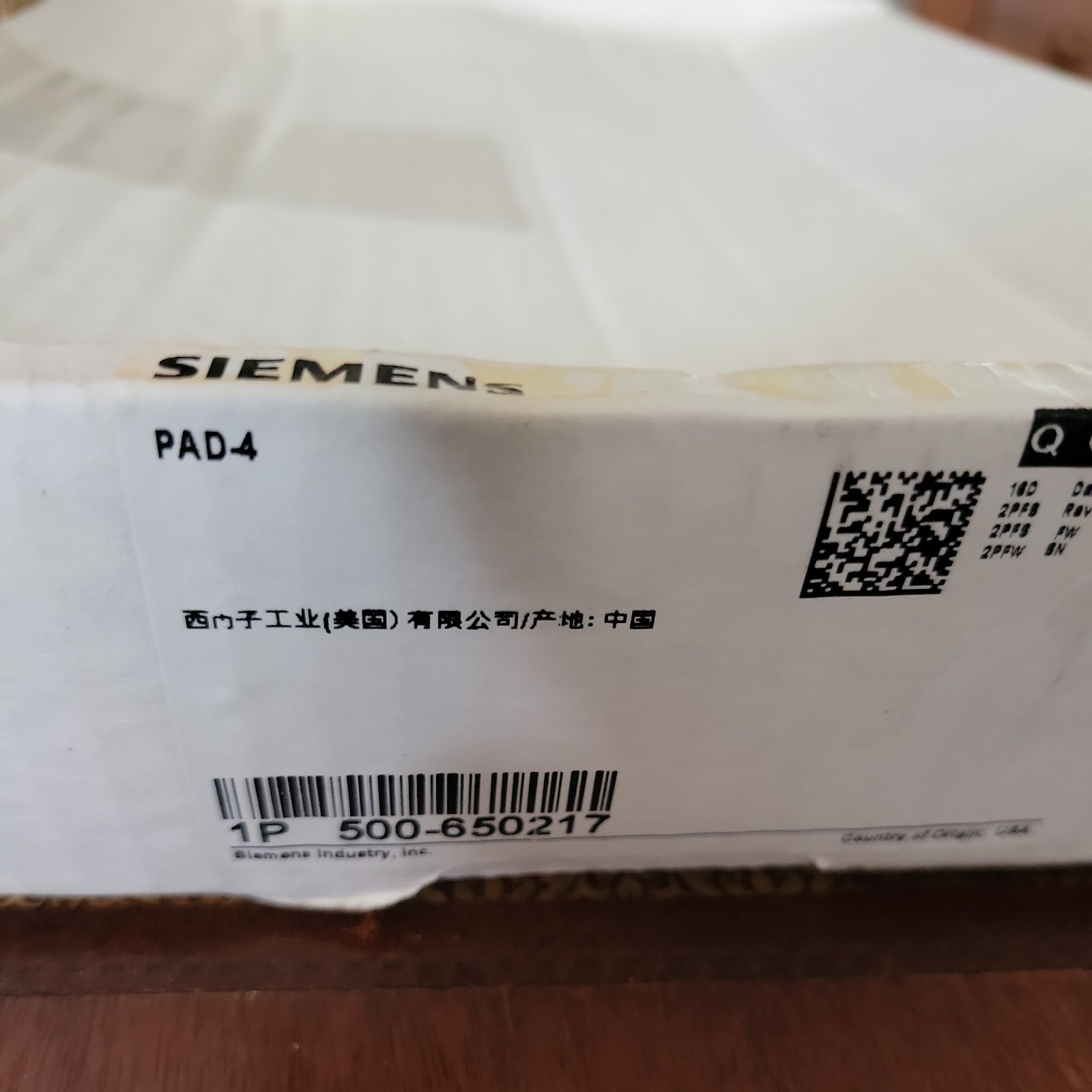Siemens PAD-4-MB PAD-4 Unit Main Board Brand New In Box. (Bin126)