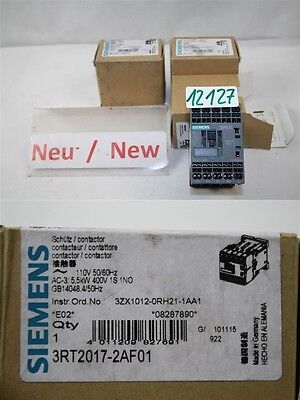 Siemens 3RT2017-2AF01 Protective Contactor 110V 5,5kw