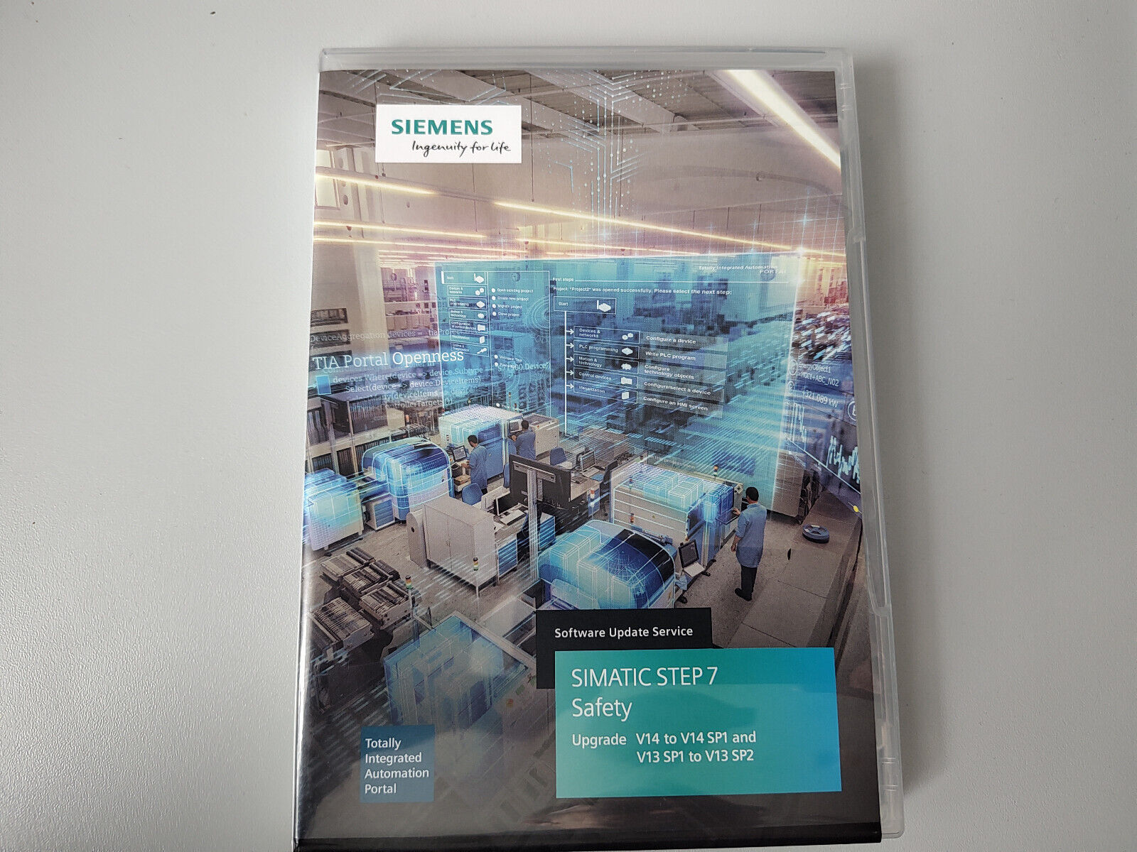 6 x DVD Siemens Simatic TIAV13 /V14 WinCC Comfort und Step7 Safety Upgrade DVDs