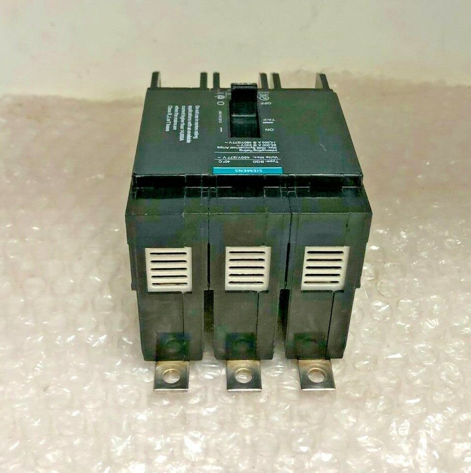 NEW SIEMENS BQD340BP CIRCUIT BREAKER, 480/277-VOLT, 3-POLE, 40-AMP, TYPE BQD
