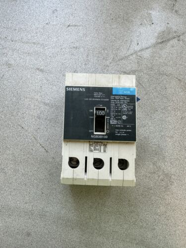 Siemens HGB3B100 Bolt-On Circuit Breaker 100A 240V 3P 3PH HGB 100 Amp 3 Pole