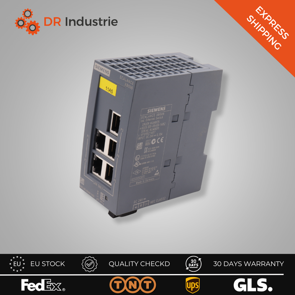 SIEMENS SCALANCE XB005 ETHERNET SWITCH 6GK5 005-0BA00-1AB2
