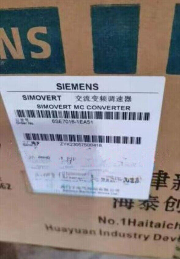 NEW SIEMENS 6SE7016-1EA51 SIM0VERT MASTERDRIVE M0TI0N C0NTR0L 6SE7016-1EA51