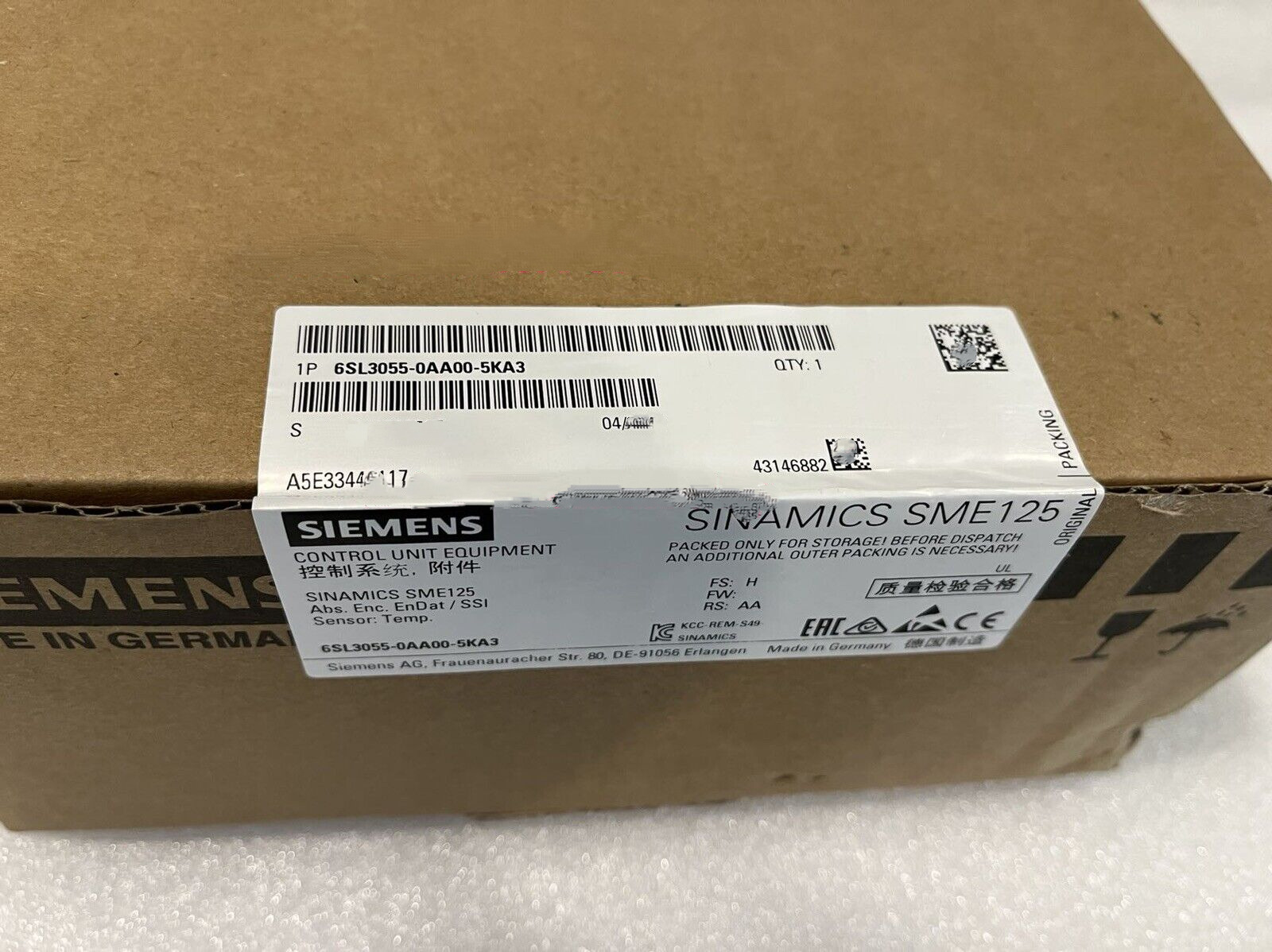 1PCS NEW in box SIEMENS module 6SL3055-0AA00-5KA3 6SL3 055-0AA00-5KA3 PLC