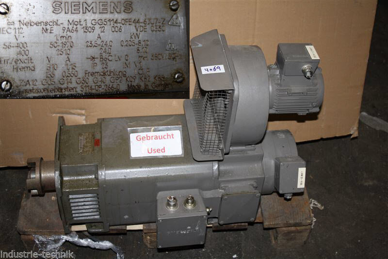 Siemens 1GG5114-0FE44-6JU7-Z DC Motor 1GG