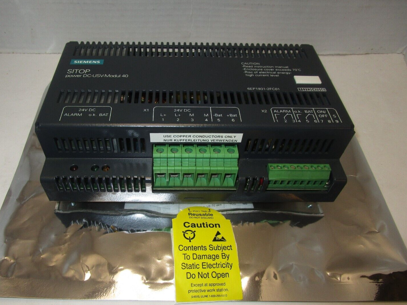 Siemens 6EP1931-2FC01 SITOP Power DC-USV-Modul 40 ( NEW )