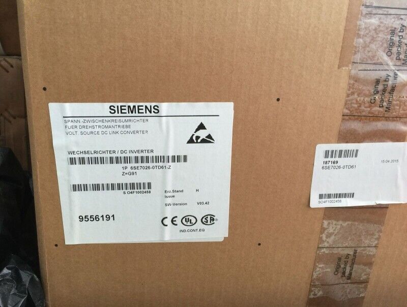 New Siemens 6SE7026-0TD61-Z 6SE7 026-0TD61-Z Drive Expedited Shipping