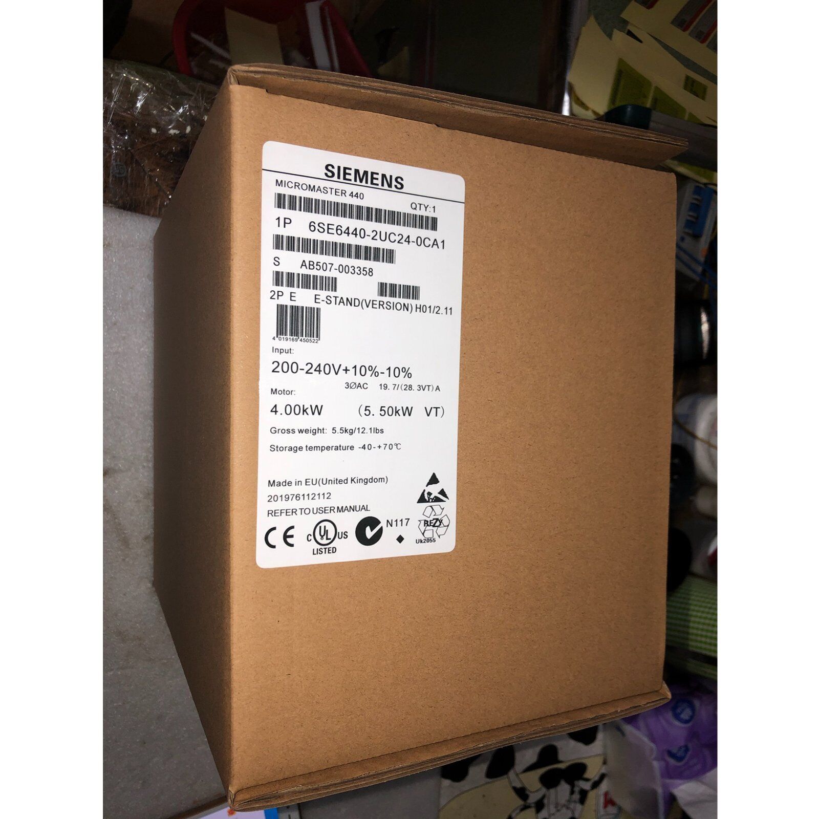 1PC New SIEMENS 6SE6440-2UC24-0CA1 6SE6 440-2UC24-0CA1 Expedited Shipping